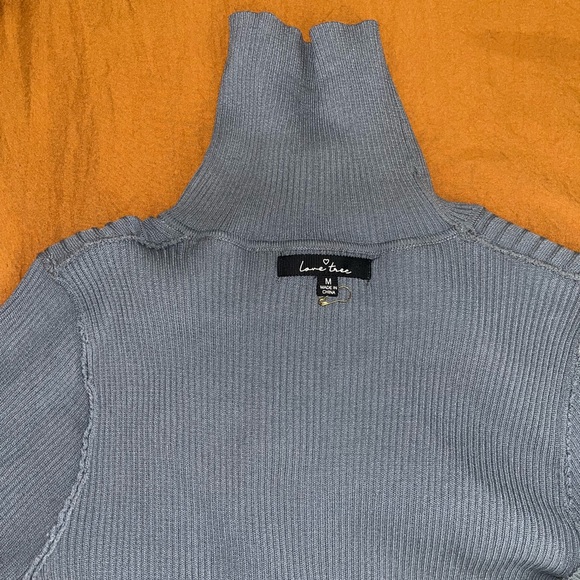 Love Tree Gray Turtleneck Sweater Dress - Picture 1 of 3